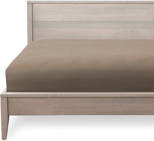 <strong>Bedding</strong> Fitted Sheet Soft Brushed Microfiber Deep Pockets Shrinkage and Fade Resistant Easy Care Twin XL <strong>Taupe</strong> - Product Image 6