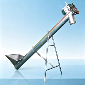 Convoyeur à vis sans fin industriel pour céréales, robuste, en acier au carbone, à vitesse réglable pour le <span class=keywords><strong>stockage</strong></span> - Product Image 1