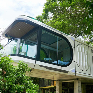 Cápsula espacial de lujo Habitación de cápsula de hotel Casa <span class=keywords><strong>modular</strong></span> prefabricada Casas prefabricadas Contenedor de envío Casas Cápsula espacial - Product Image 1