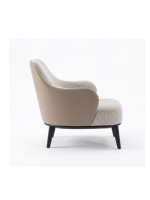 Fauteuil d'appoint moderne en tissu, rembourré, pour salon européen, hôtel et zone de réception - Vente en gros