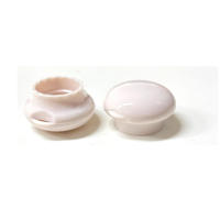 Capuchon à rabat en forme de champignon de 24 mm, facile à ouvrir, en plastique, à fermeture à pression, anti-fuite, surface lisse, pour produits de polissage corporel