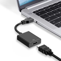 Convertisseur HDTV USB 3.0 1080p, adaptateur pour ordinateur portable, adaptateur graphique externe, TV, pilotes gratuits, câbles audio-vidéo, protection OTP, cuivre