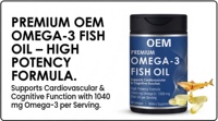 Huile de poisson Oméga 3 triple concentration, huile de poisson haute puissance, complément Oméga-3 avec EPA et DHA, huile de poisson sauvage de qualité supérieure et sans reflux.