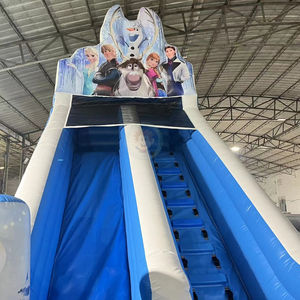 <span class=keywords><strong>Castillo</strong></span> inflable comercial para alquiler en fiestas, modelo <span class=keywords><strong>Frozen</strong></span>, con tobogán y zona de saltos, con temática de princesas. - Product Image 5