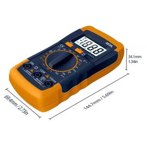 Multimètre numérique A830L, 2000 comptes, écran LCD, mesure automatique de la tension, du courant et de la résistance - Product Image 3