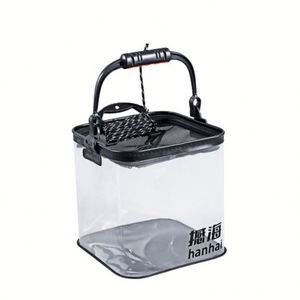 Nuevo Cubo Transparente para Peces Vivos, Plegable, Multifuncional y Portátil - Product Image 1