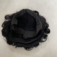 Perruque courte bouclée avec bandeau en soie glacée respirante, perruque naturelle ondulée et volumineuse, idéale pour toutes les occasions
