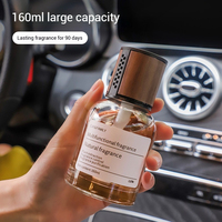Diffuseur d'aromathérapie de voiture de luxe personnalisé de 160ml désodorisant et parfum avec désodorisant en verre d'huile essentielle