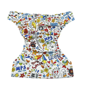 Couches lavables et réutilisables en microfibre personnalisées pour nouveau-nés, couches lavables pour bébé - Product Image 3