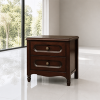 Ensemble complet de mobilier de chambre d'hôtel en bois massif européen écologique Elande, style moderne, avec lit king-size, armoire et coiffeuse – Vente en gros