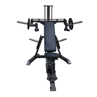 Machine de musculation multifonctionnelle 4-en-1 pour presse à pectoraux et épaules, à charge libre en acier