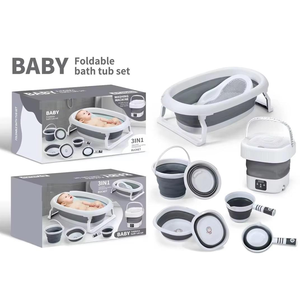 Set de Baño <span class=keywords><strong>para</strong></span> Bebés Recién Nacidos con Lavadora Multifuncional 8 en <span class=keywords><strong>1</strong></span> de Plástico <span class=keywords><strong>para</strong></span> 0-8 Años - Product Image 3