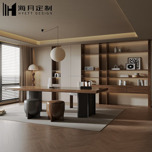 Haiyue bền hiện đại sang trọng Tủ sách được xây dựng trong ánh sáng phòng khách văn phòng bằng gỗ Kệ sách - Product Image 1