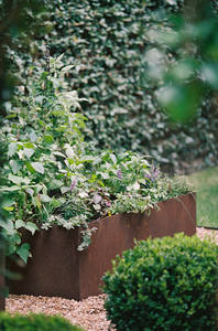 Pots de plantes en acier corten jardinière en métal jardinière rectangulaire en acier maceteros grandes - Product Image 5