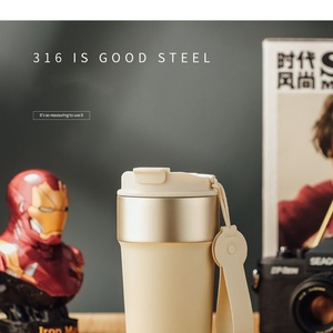 New Style 500ml Insulated Stainless Steel Water <b>Bottle</b> Sublimation <b>Coffee</b> Cup Travel Mug Reusable Business Gift Idea for - Product Image 5
