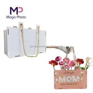 Sublimation Blank MDF Tote Bag Custom Wooden Handbag for Graduation Mother's Day Christmas Gifts