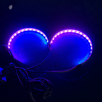 Module LED universel 7 couleurs à commutation multi-modes Effet Yeux de Démon 12V 24V avec puces OSRAM pour rétrofit de projecteur Bi-LED automobile