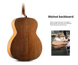 <span class=keywords><strong>Guitarra</strong></span> Acústica/Folk Supug F550S de 41 Pulgadas, de Arce y Caoba, con Diapasón de Palisandro, 6 Cuerdas, para Principiantes, Hombres y Mujeres - Product Image 6