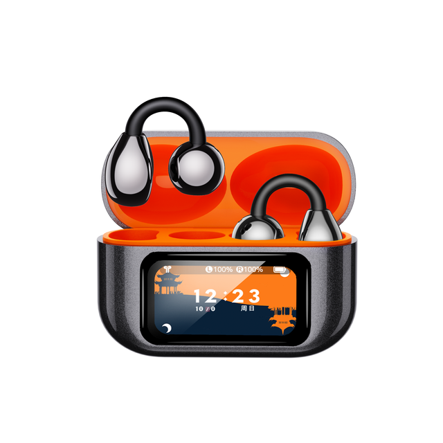 Wireless Ear Clip Earbuds IPX5 Waterproof Touch Control Digital Battery Display Bass Boost OWS Earphones AI Translator Earbuds