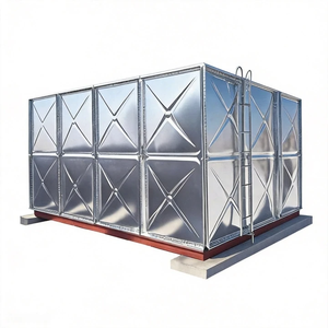 Réservoir d'eau en tôle galvanisée grande capacité, réservoir d'eau de plomberie, réservoir d'eau de toiture, réservoir d'eau composite en acier inoxydable chaud - Product Image 1