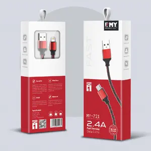 MY-721批发充电线编织铝合金USB数据线手机快速充电C型手机充电线
