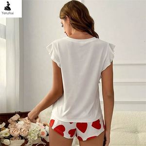 Nouvelles robes Yanzhui pour femme, ensemble de pyjama le plus vendu, vêtements de <span class=keywords><strong>nuit</strong></span> décontractés, vêtements de <span class=keywords><strong>nuit</strong></span> pour femme les moins chers - Product Image 3