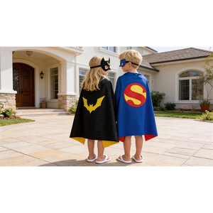 बच्चों के लिए सुपरहीरो कैप्चा मास्क डबल लेयर डिजाइन वाटरप्रूफ टिकाऊ कोस्प्ले के लिए वाटरप्रूफ टिकाऊ कोप्ले - Product Image 3