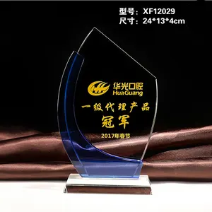 Customized High Quality Cricket Plaques Trophy Big Baseball Badminton Sports Trophy Crystal Trophies