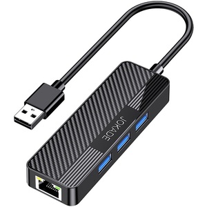 Jokade 4 In 1 <b>Usb</b> Hub Adapter 3xUsb 3.0 And 1xRj45 Gigabit <b>Ethernet</b> Black - Product Image 3