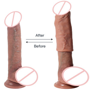 Wieder verwendbarer Penis ärmel Extender Realistischer Penis Kondom Silikon verlängerung Sexspielzeug für Männer Schwanz ver größerer Funda Para Pene - Product Image 3