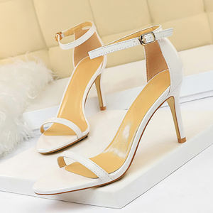 Derniers produits d'été Chaussures à talons hauts à <span class=keywords><strong>bout</strong></span> <span class=keywords><strong>ouvert</strong></span> pour femmes Escarpins à talons aiguilles de style simple et à la mode - Product Image 5