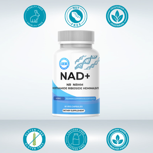 Supplément OEM Private Label NAD + Booster- (NR) pour l'énergie cellulaire et le soutien des télomères-60 Capsules végétaliennes - Product Image 4