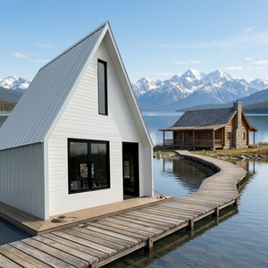 Casa Prefabbricata di Lusso a Forma di Triangolo, <span class=keywords><strong>Design</strong></span> Moderno e Elegante di Alta Qualità - Product Image 3