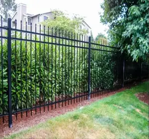 Pannelli di recinzione in acciaio zincato ornamentale di zinco residenziale di sicurezza nera corten xcel a buon mercato commerciale all'ingrosso