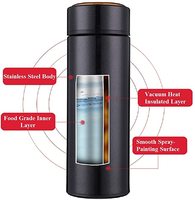 Bouteille d'eau écologique en acier inoxydable avec filtre, affichage de la température LCD intelligent, approuvée par l'UE/FCC, portable, 500 ml