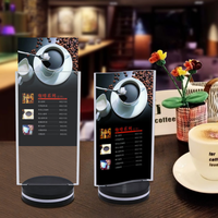 Porte-affiche rotatif avec double face, support de menu avec image, présentoir de table pour restaurants et cafés