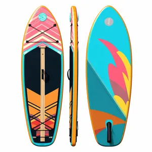 Extra breites aufblasbares Paddle Board Custom Big 9-14ft aufblasbares Stand Up Paddle Board Sup Board mit Zubehör