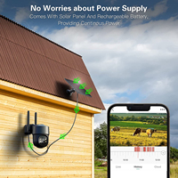 Caméras de chasse/randonnée cellulaires 4G LTE AVstart SH335-B avec carte SIM 4G et caméra PTZ solaire