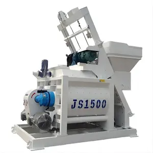 JS1500预拌节能混凝土搅拌机1500L双轴混凝土搅拌机价格建筑工程用水泥搅拌机