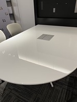 Mobilier de bureau multimédia de luxe personnalisé poste de travail en forme de U bureau de négociation bureau de réunion officiel Table de salle de conférence