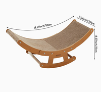 Nouveau lit à bascule pour animaux de compagnie en forme de bateau, utilisable toute l'année avec balles colorées, griffoir pour chat pour aiguiser les griffes, repos et jeu, transfrontalier