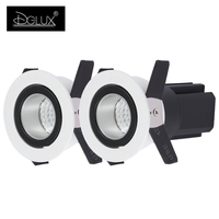 Vente en gros de projecteurs de plafond noir pour intérieur de maison Cob aluminium réglable Anti-éblouissement 5w 7w 9w 12w Mini Spot Led de projet