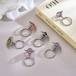 G23 titanio Piercing tabique aro anillo nariz <span class=keywords><strong>con</strong></span> bisagras Clicker oreja Tragus oreja Daith Tragus Helix mujer cuerpo joyería - Product Image 3