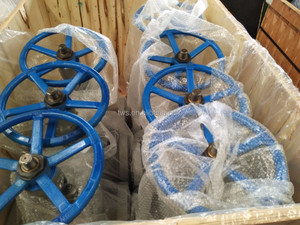 Dễ uốn sắt mặt Bích Loại Van cổng PN16 không tăng thân với tay cầm bánh xe được cung cấp bởi nhà máy trực tiếp - Product Image 4