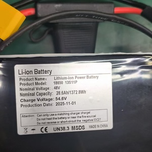 Batería de Litio para Scooter Eléctrico, Tamaño Personalizado, Celdas 21700/18650, 48V 52V 60V 72V 13S 14S 16S 20S 30AH 40AH 50AH 60-100AH - Product Image 1