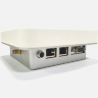 Lector de tarjetas RFID de largo alcance, lector integrado con antena 12dbi, epc gen2, UHF, RFID, compatible con interfaz RS232/ RS485/Wiegand