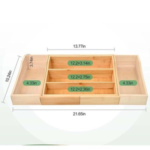 Bamboo <b>Spice</b> <b>Rack</b> Multi Layer Drawer Foldable Pull Out Kitchen Storage 30 Slots <b>Rotatable</b> Seasoning Organizer - Product Image 5