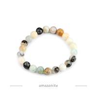 Bracelet en pierres précieuses naturelles pour femmes, 8mm, 1 pièce, en cristal extensible, pour la guérison, vente en gros