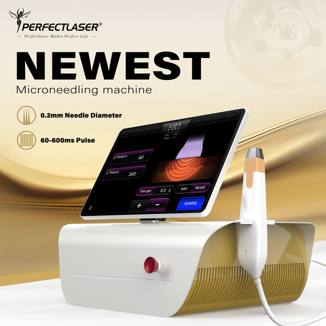 Portable Microneedling RF Machine Fractional Gold RF Microneedle Machine Face Lifting Microneedle Factory Price Commercial Use
