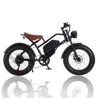 Vélo électrique adulte à pneus épais de 20 pouces vélo tout-terrain électrique urbain scooter électrique 48V 500W
